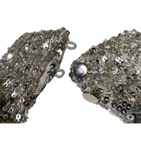 Cable & Gauge Womens Small Sequin Cowl Neck Tank & Shorts 2 Piece Set - Picture 9 of 16